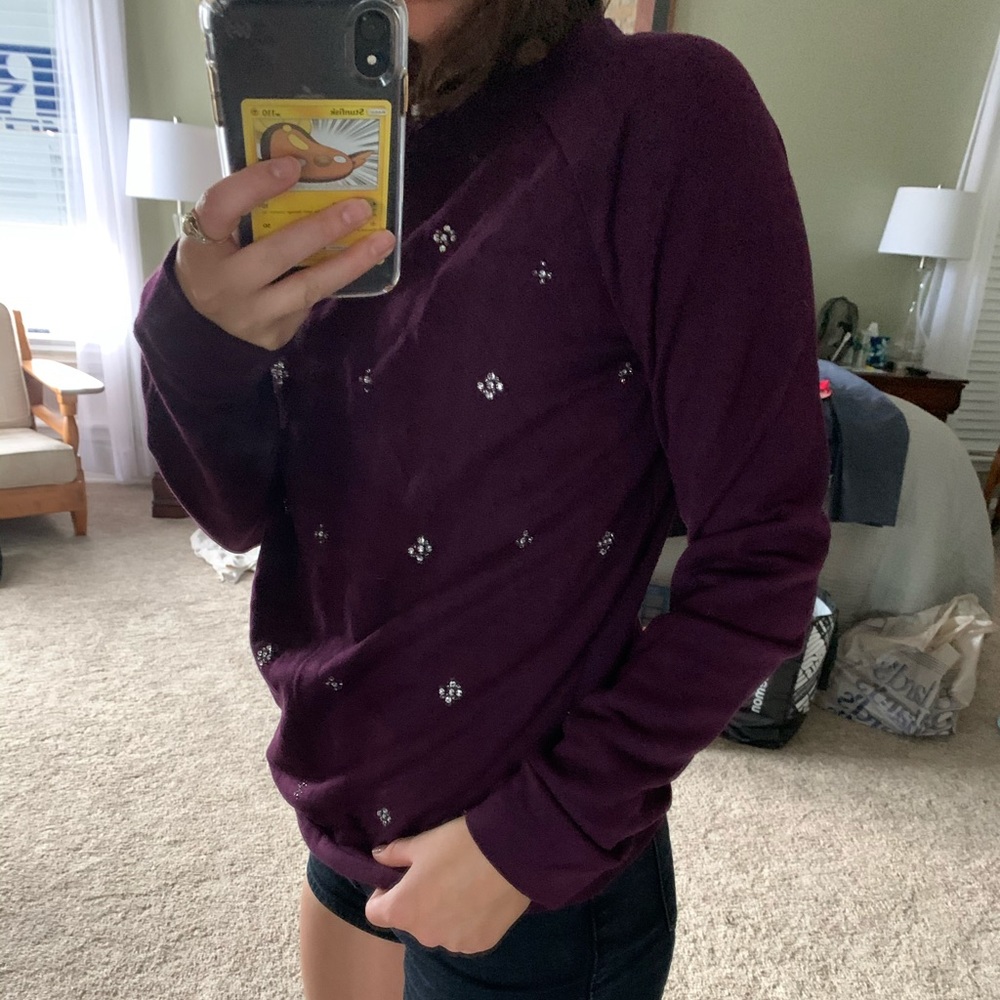 Loft Plum sequenced sweater
